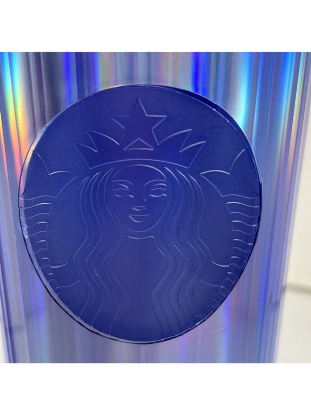 Starbucks Fall 2022 Periwinkle Kaleidoscope Dome Venti Tumbler 24oz NEW no straw - Picture 3 of 4
